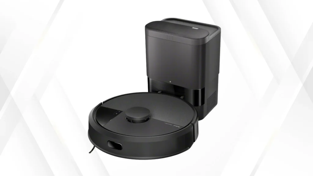 iRobot Roomba Combo 105+ robotstøvsuger med sort dockingstation på hvid baggrund