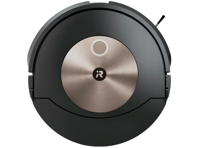 iRobot Roomba Combo J9 robotstøvsuger og gulvvasker set ovenfra med sort og bronzefarvet top