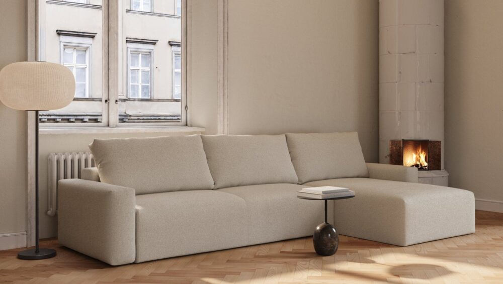 Maru | 145x342 cm | Bouclé beige | 539