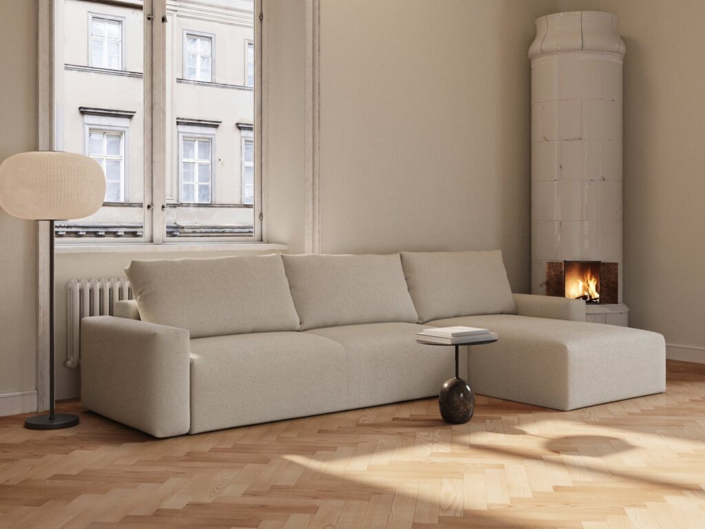 Maru | 145x342 cm | Bouclé beige | 539