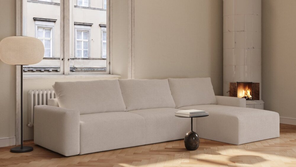 Maru | 145x342 cm | Ivory fløjl | 594