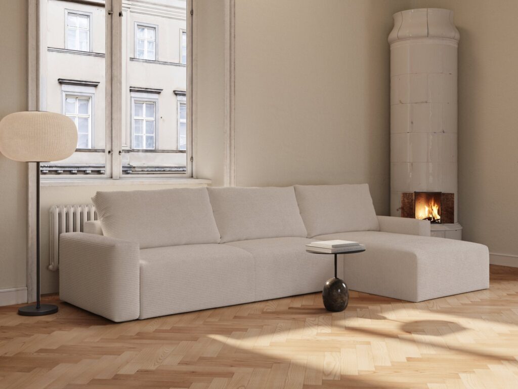 Maru | 145x342 cm | Ivory fløjl | 594