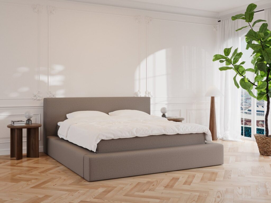 Nova | 180x200 | Mocha, Fast (vægt: 70-95 kg.) / Fast (vægt: 70-95 kg.)