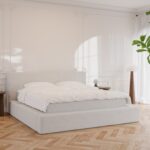 Nova | 200x200 | Bouclé Cream, Fast (vægt: 70-95 kg.) / Fast (vægt: 70-95 kg.)
