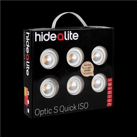 Optic S Quick Iso Kit 6X4,5W/2700K Hvid
