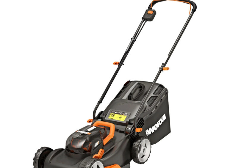 Worx 2X20V 40cm mower, 2*4.0Ah WA3553, 2*2A dual port Oplader Plæneklipper