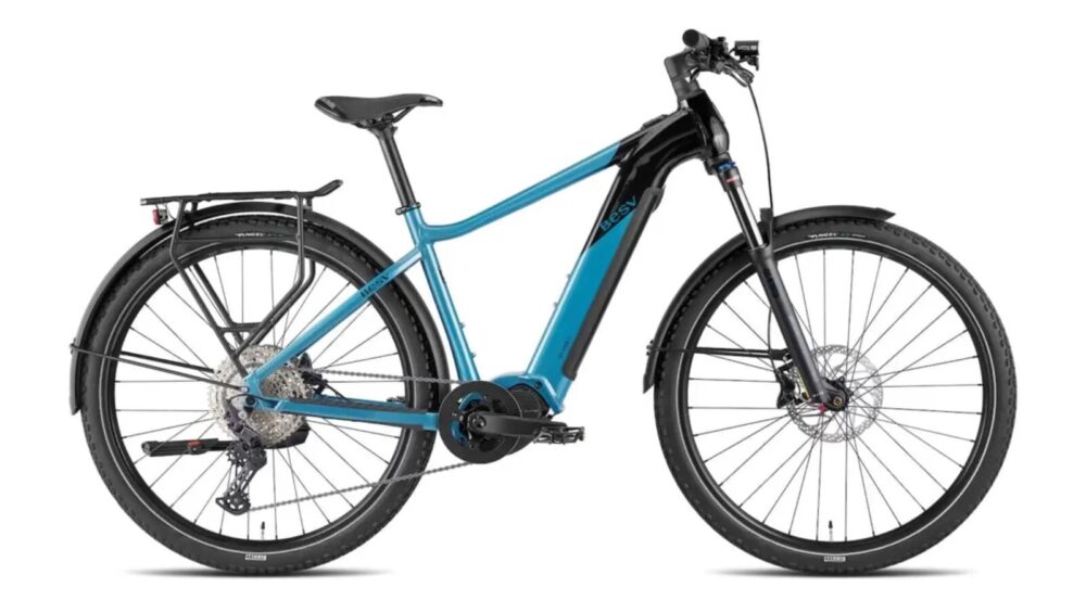 BESV TRX Urban/SUV 1.1 MY23 Step Over 425 Small E-cykel Metallic Blå Med Nat Sort