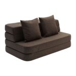 By KlipKlap KK 3 Fold Sofa 120 cm Brun m. Sand