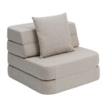 By KlipKlap KK 3 Fold Sofa Single Beige m. Sand