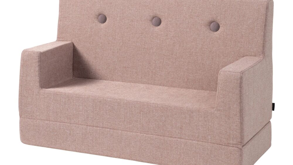 By KlipKlap KK Kids Sofa Soft Rose w. Rose