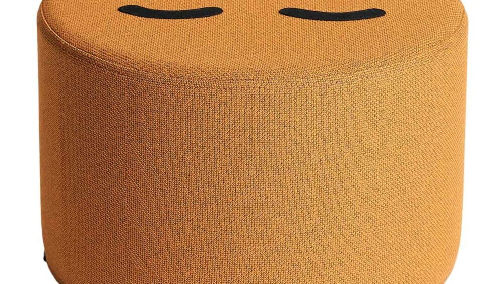By KlipKlap KK Mrs. Circle Face Mustard Brown