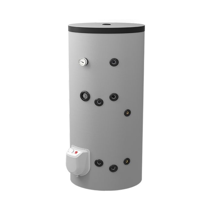 Combi varmtvandsbeholder 200 L - Fritstående med 1 spiral