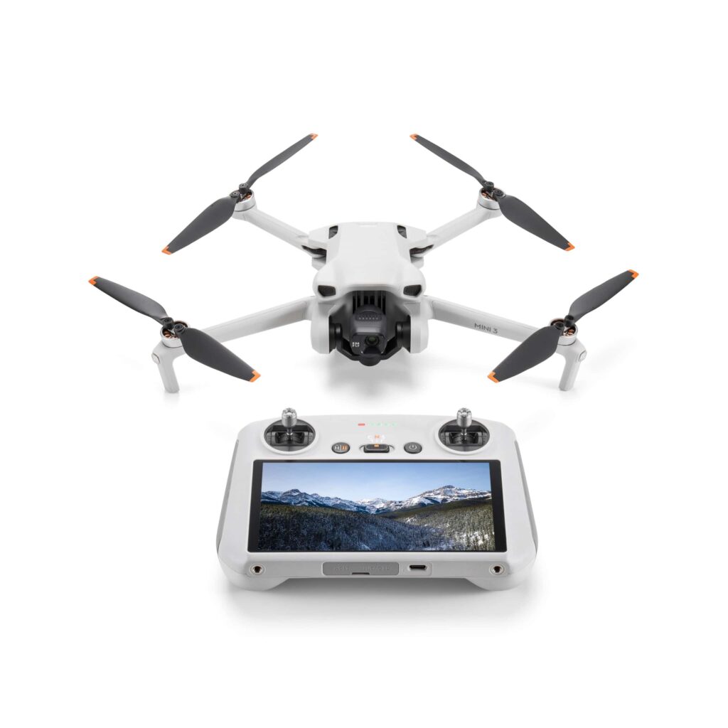 DJI Mini 3 med DJI RC smartcontroller + GRATIS 2 stk. valgfri bøger om droner