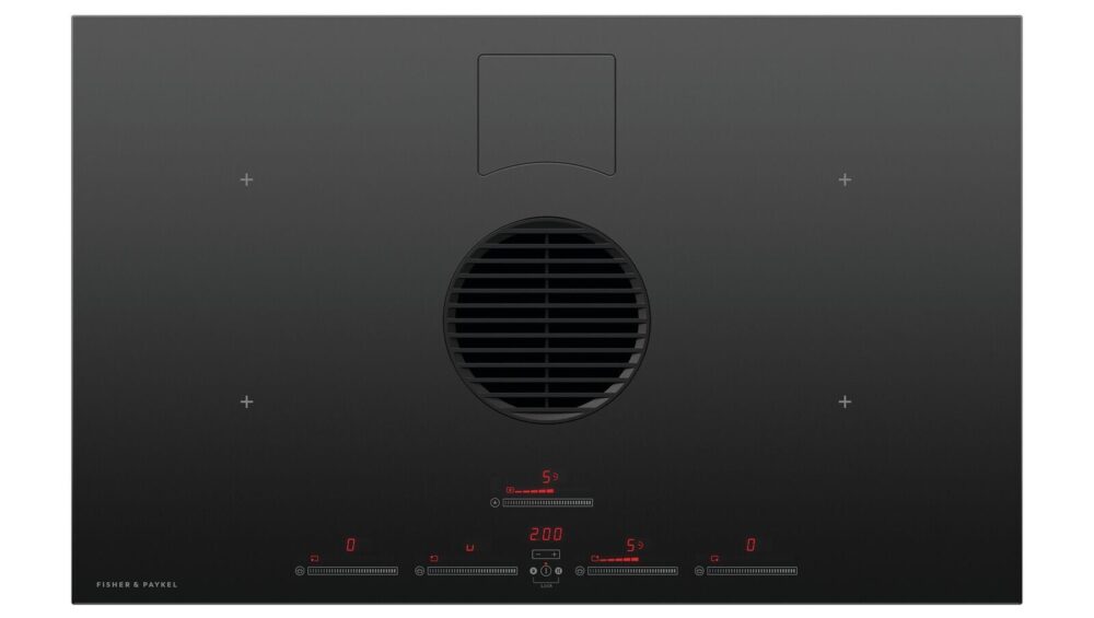 Fisher & Paykel CID834RDTB4 Kogeplade med integreret emhætte Sort