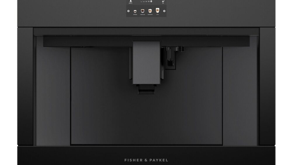 Fisher & Paykel EB60MSB1 indbygget kaffe- og temaskine sort