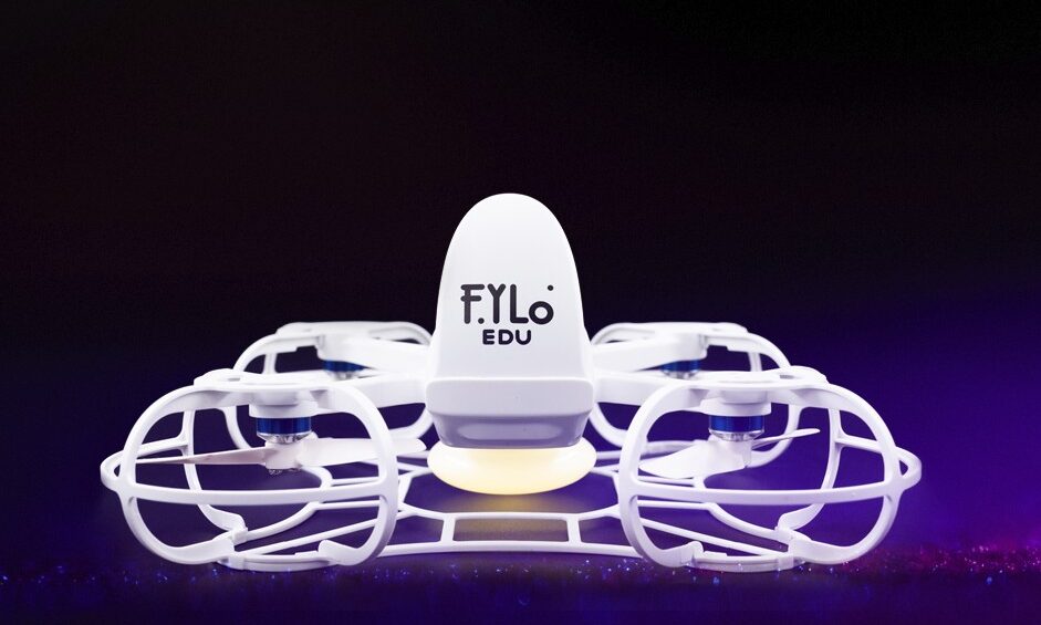 Fylo EDU - LED Drone lysshow kit og dronesværm sæt med 10 programmerbare droner