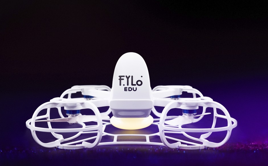 Fylo EDU - LED Drone lysshow kit og dronesværm sæt med 10 programmerbare droner