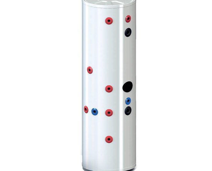 Isoleret kompakt akkumuleringstank med sol- og sanitetsspiral - 500 liter - Solicombi