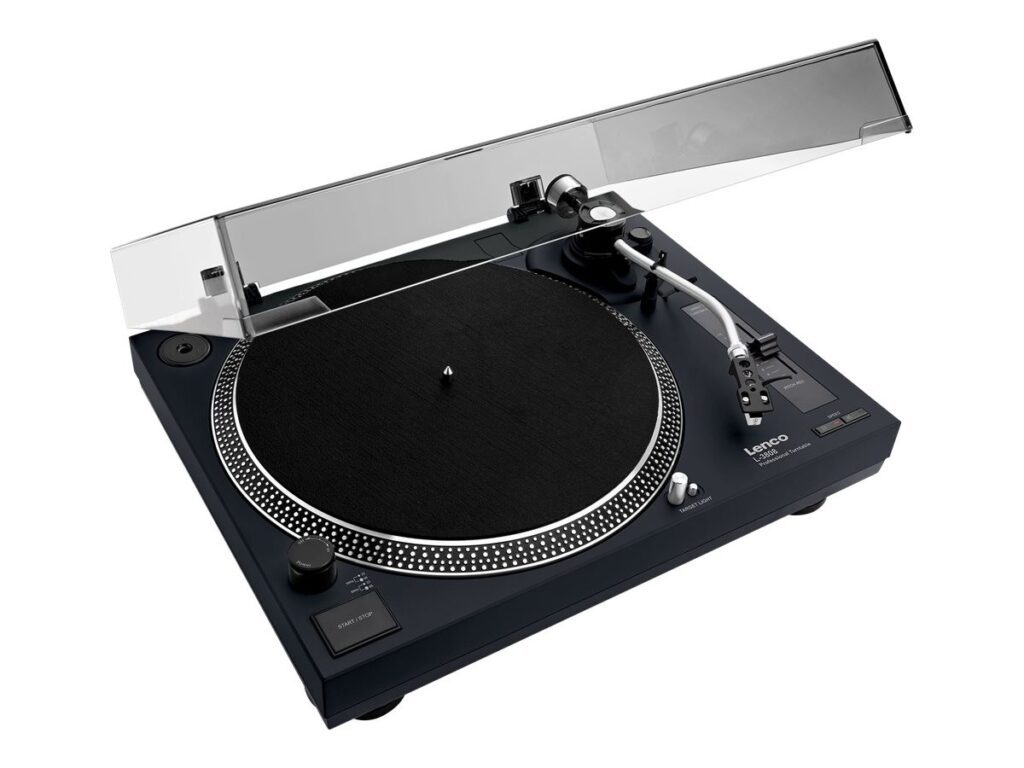 Lenco L-3808 Pladespiller Stereo Sort