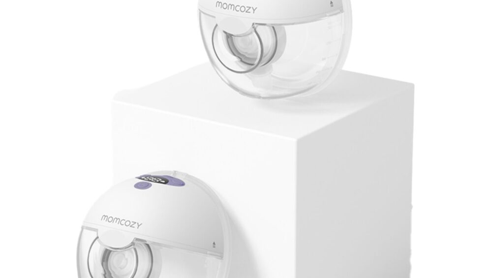 Momcozy M5 Dobbeltpakke Bærbar Brystpumpe Lilla