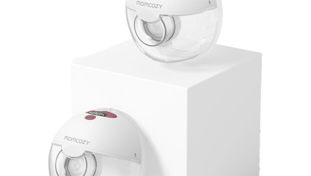 Momcozy M5 Dobbeltpakke Bærbar Brystpumpe Rød