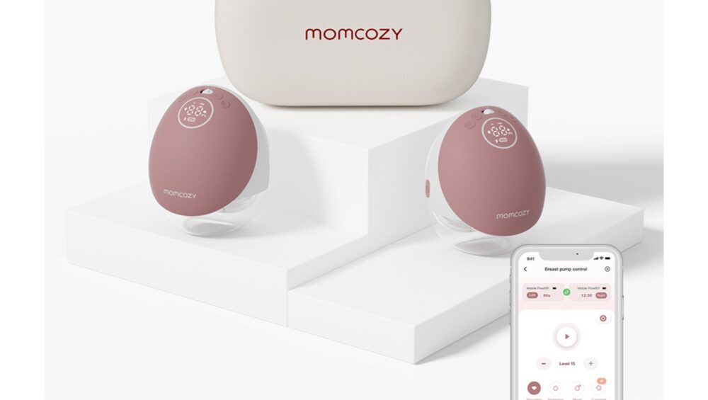 Momcozy M9 Dobbelt Pakke Bærbar Brystpumpe Rød