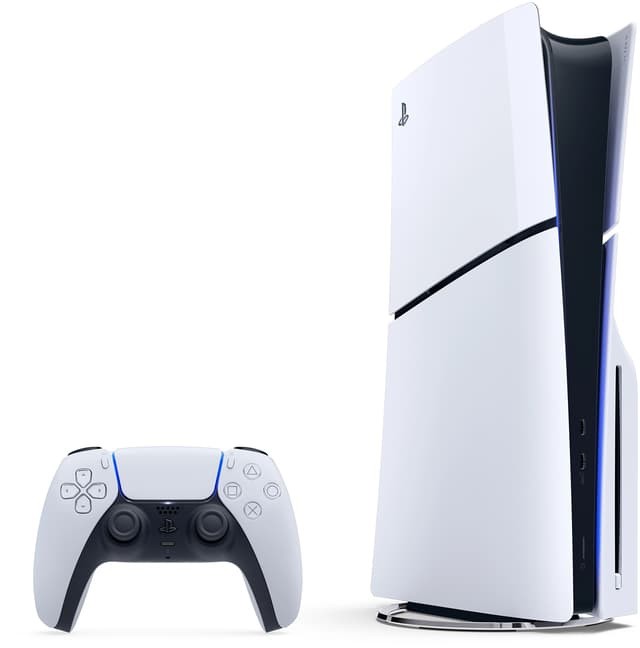 PlayStation 5 (PS5) Standard Edition Slim (D-Chassis) + 2 Gratis valgfri gaver