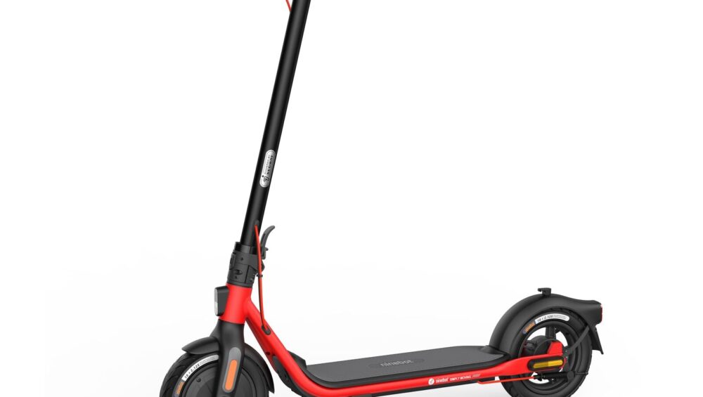 Segway Ninebot Kickscooter D38E Rød, Mørkegrå
