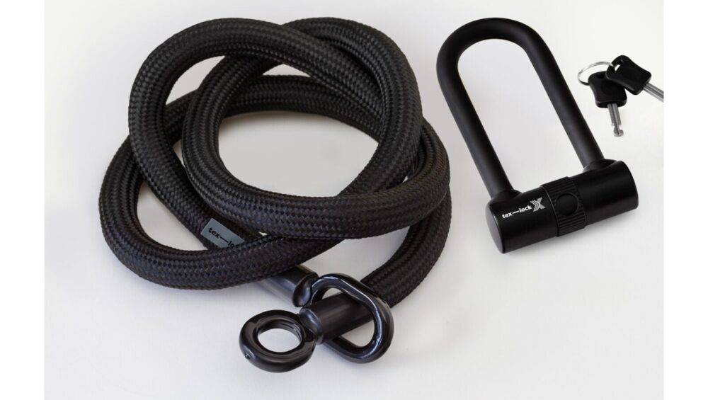 Texlock Eyelet S X-lås Cykellås Sort