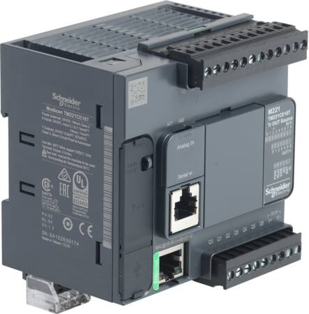 Tm221 Plc Eth, Di9,Ai2,Do7 Pnp, 24V