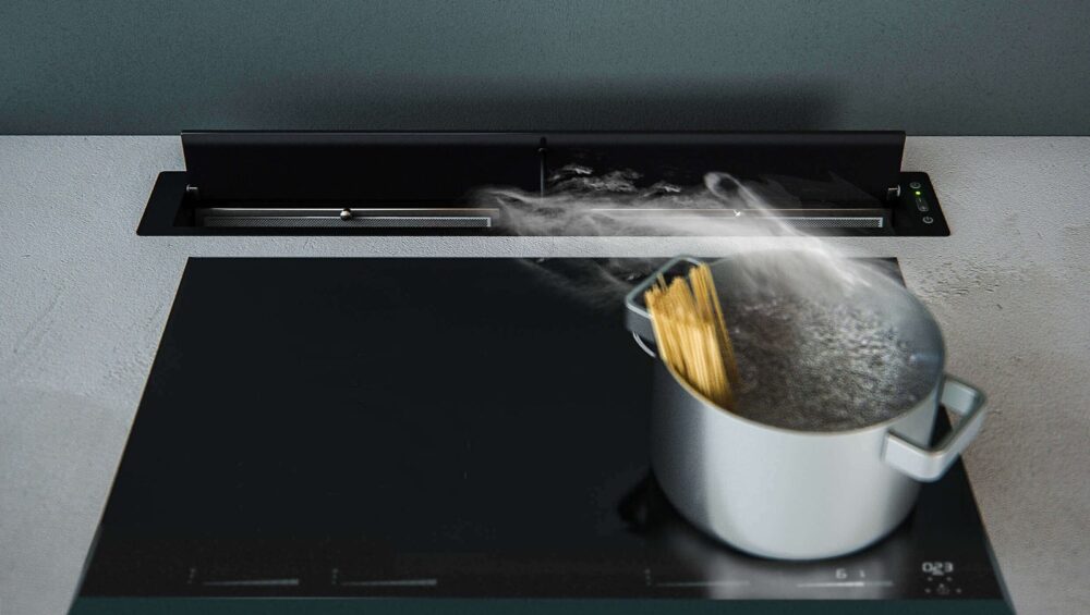 Witt Gap 90 Sort Downdraft-emhætte Sort
