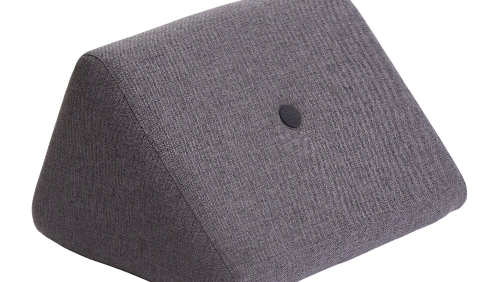 By KlipKlap KK Ryglæn Kort Blue Grey m. Grey