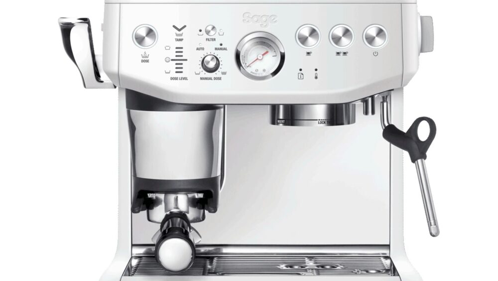 Sage SES 876 SST Espressomaskine Havsalt Hvid