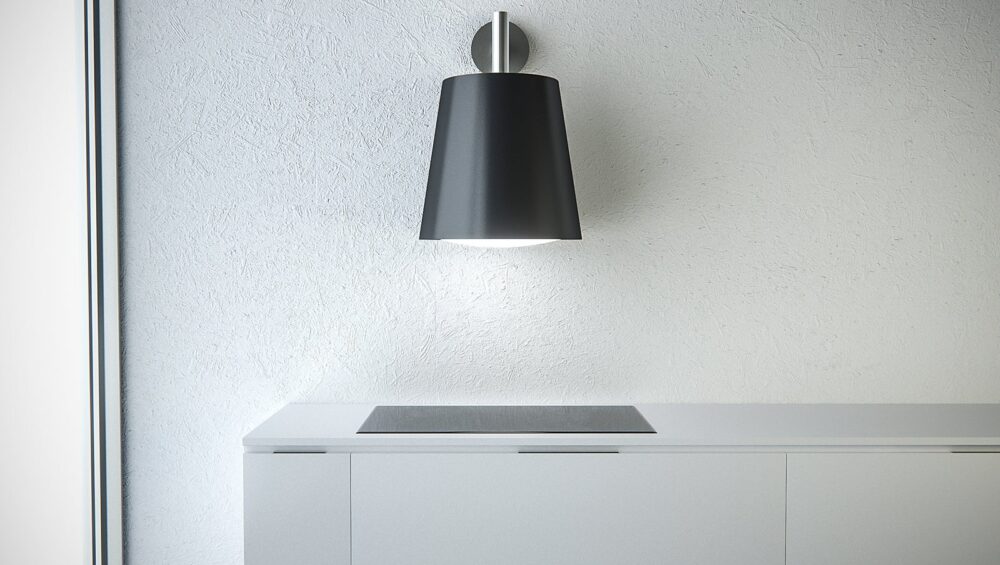 Witt Architect Mat Sort-3 Væghængt emhætte Mat Sort